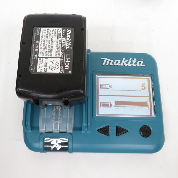 makita (マキタ) 18V×2対応 18V+18V 6.0Ah 28mm 充電式ハンマドリル ケース・充電器・バッテリ2個セット HR282DPG2 中古