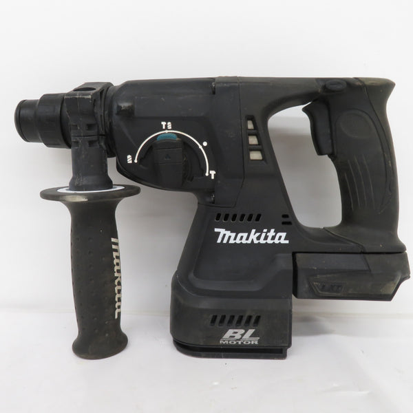 makita (マキタ) 18V対応 24mm 充電式ハンマドリル 黒 本体のみ ケース付 HR244DZKB 中古