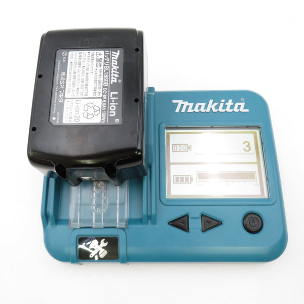 makita (マキタ) 18V 6.0Ah Li-ionバッテリ 残量表示付 雪マーク付 充電回数3回 BL1860B A-60464 中古