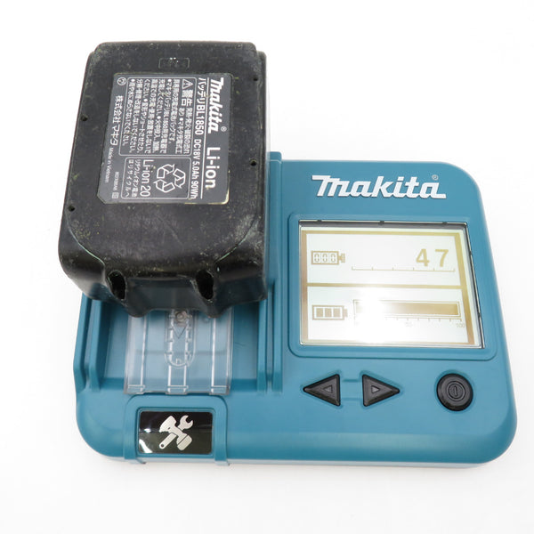 makita マキタ 18V 5.0Ah Li-ionバッテリ 残量表示なし 充電回数47回 BL1850 A-57196 中古