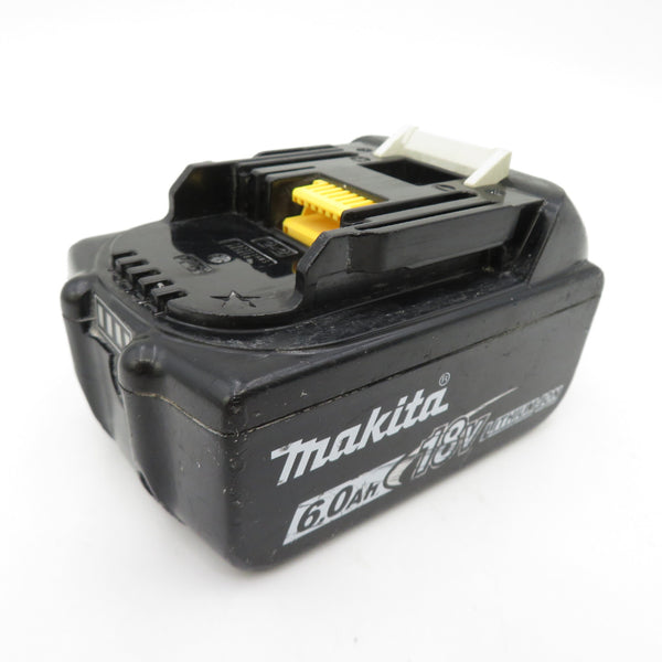 makita (マキタ) 18V 6.0Ah Li-ionバッテリ 残量表示付 雪マーク付 充電回数254回 BL1860B A-60464 中古