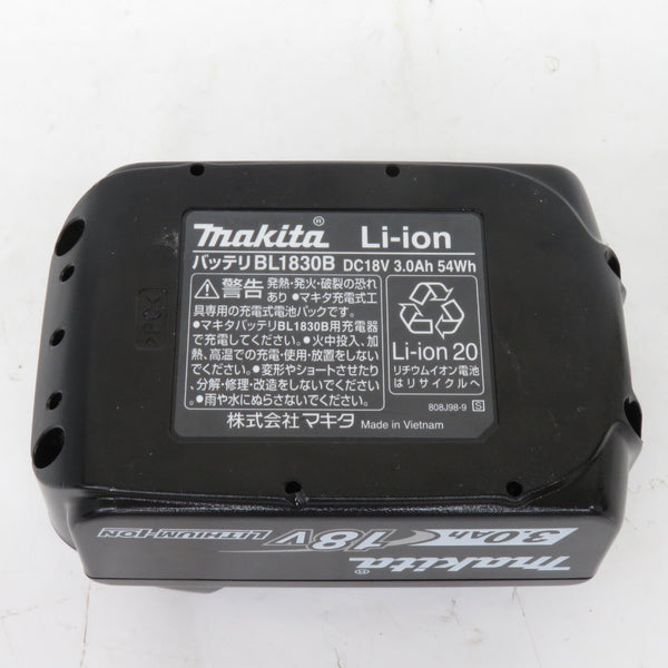 makita マキタ 18V 3.0Ah Li-ionバッテリ 残量表示付 充電回数60回 BL1830B A-60442 中古美品
