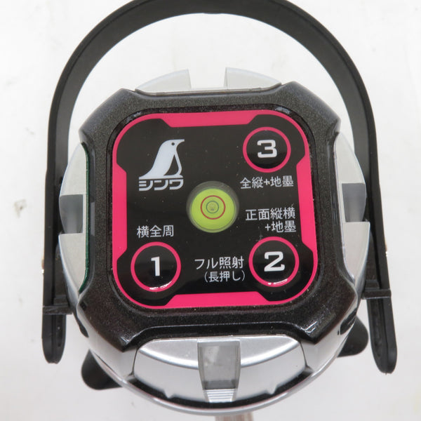 シンワ測定 レーザー墨出器 レーザーロボ Neo 51AR BRIGHT 赤色レーザー フルライン・地墨 ケース・受光器付 中古 78241