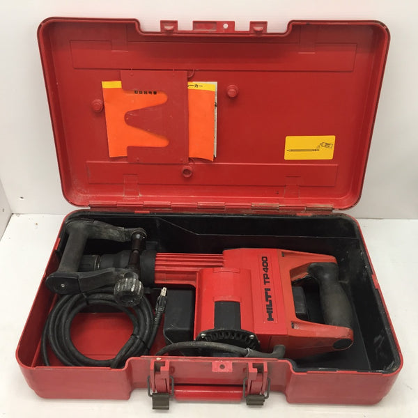 HILTI (ヒルティ) 100V 電動ブレーカー 電動ハンマ ケース付 正常動作せず パワー微弱 TP400 中古 ジャンク品