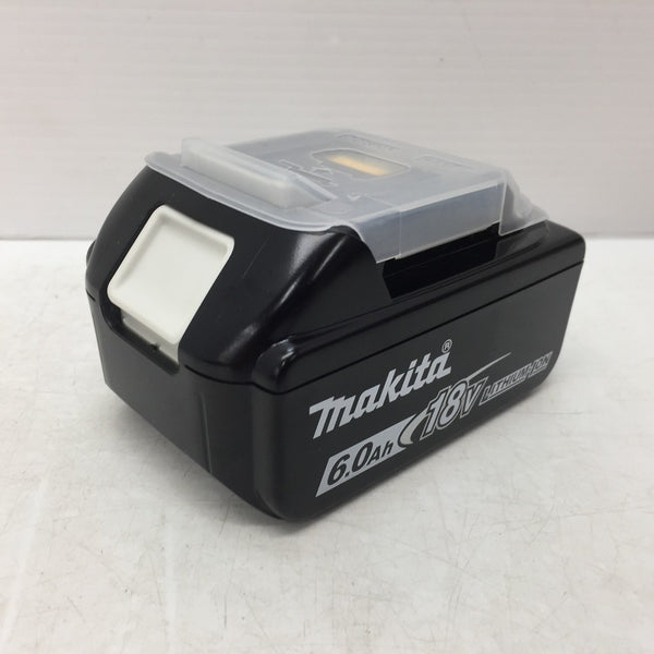 makita (マキタ) 18V 6.0Ah Li-ionバッテリ 残量表示付 雪マーク付 充電回数1回 BL1860B A-60464 美品