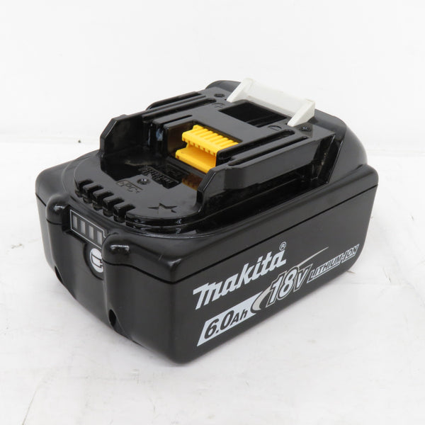 makita (マキタ) 18V 6.0Ah Li-ionバッテリ 残量表示付 雪マーク付 充電回数6回 BL1860B A-60464 中古美品