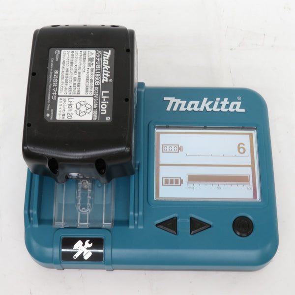 makita (マキタ) 18V 6.0Ah Li-ionバッテリ 残量表示付 雪マーク付 充電回数6回 BL1860B A-60464 中古美品