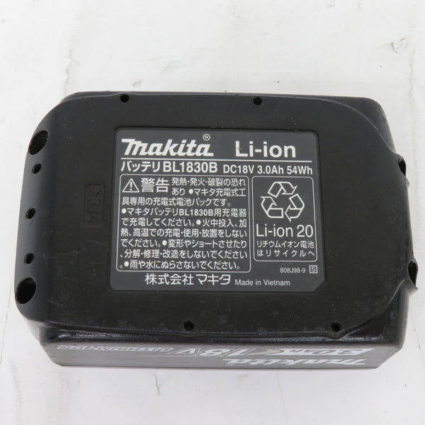 makita マキタ 18V 3.0Ah Li-ionバッテリ 残量表示付 充電回数81回 BL1830B A-60442 中古