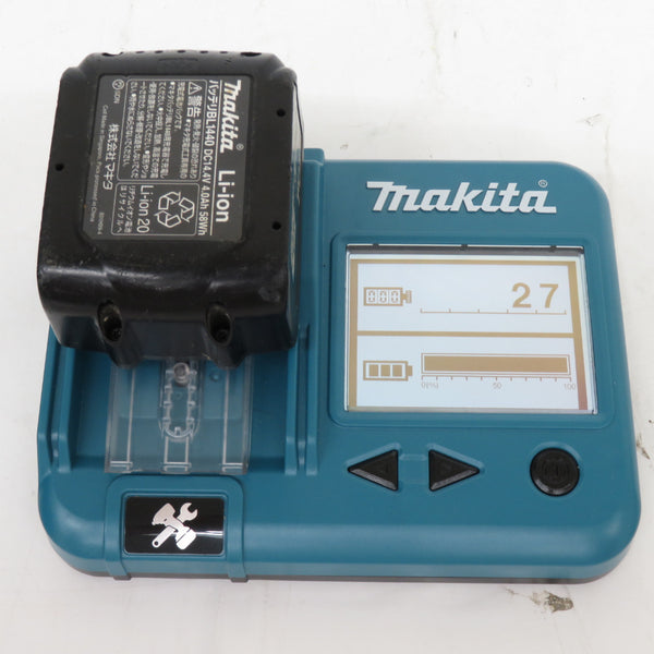 makita (マキタ) 14.4V 3.0/4.0Ah 充電式インパクトドライバ 黒 ケース・充電器・バッテリ2個セット 型番不明 中古