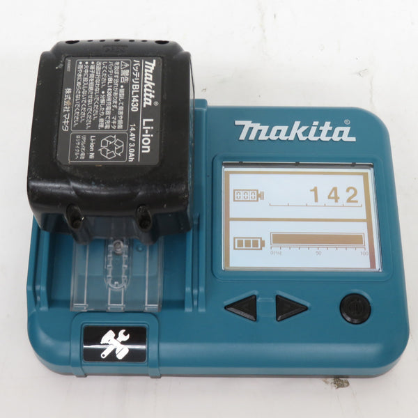 makita (マキタ) 14.4V 3.0/4.0Ah 充電式インパクトドライバ 黒 ケース・充電器・バッテリ2個セット 型番不明 中古