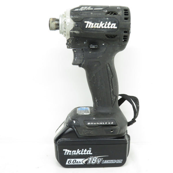 makita (マキタ) 18V 6.0Ah 充電式インパクトドライバ 黒 ケース・充電器・バッテリ2個セット TD171DRGXB 中古