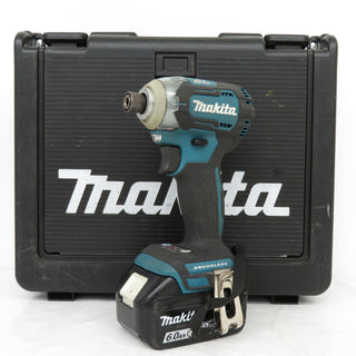 makita (マキタ) 18V 6.0Ah 充電式インパクトドライバ 青 ケース・充電器・バッテリ2個セット 軸ブレあり TD170DRGX 中古