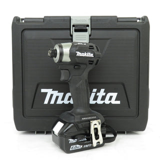 makita (マキタ) 18V 6.0Ah 充電式インパクトドライバ 黒 ケース・充電器・バッテリ2個セット TD173DRGXB 中古美品