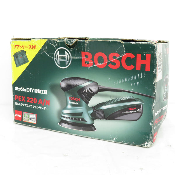 BOSCH (ボッシュ) 100V 125mm 吸じんランダムアクションサンダー キャリングケース付 PEX220A/N 中古