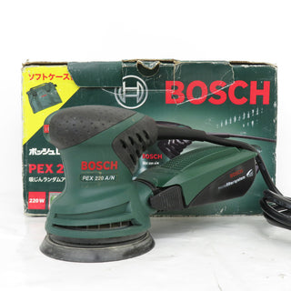 BOSCH (ボッシュ) 100V 125mm 吸じんランダムアクションサンダー キャリングケース付 PEX220A/N 中古
