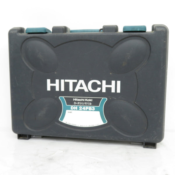 日立工機 HiKOKI ハイコーキ 100V 24mm ロータリーハンマドリル SDSプラス ケース付 DH24PB3 中古