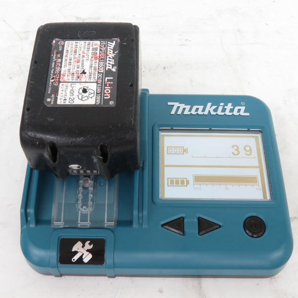 makita マキタ 18V 6.0Ah Li-ionバッテリ 残量表示付 雪マーク付 充電回数39回 BL1860B A-60464 中古