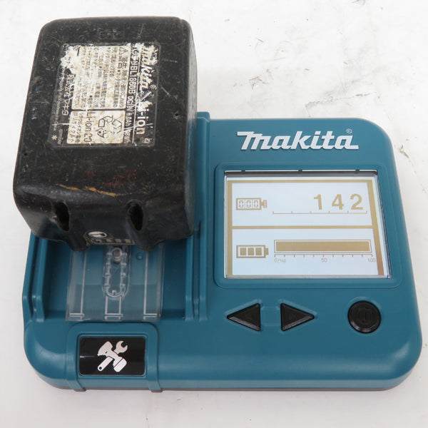 makita (マキタ) 18V 6.0Ah Li-ionバッテリ 残量表示付 雪マーク付 充電回数142回 BL1860B A-60464 中古