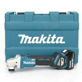makita (マキタ) 18V 6.0Ah 100mm 充電式ディスクグラインダ スライドスイッチ ダイヤル変速 ケース・充電器・バッテリ1個セット GA412DRG 中古美品