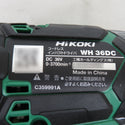 HiKOKI (ハイコーキ) マルチボルト36V コードレスインパクトドライバ アグレッシブグリーン ケース・充電器・バッテリ2個セット WH36DC(2XPSZ) 美品