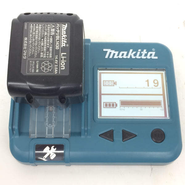 makita (マキタ) 14.4V 3.0Ah 100mm 充電式ディスクグラインダ ケース・充電器・バッテリ1個セット GA400DRF 中古