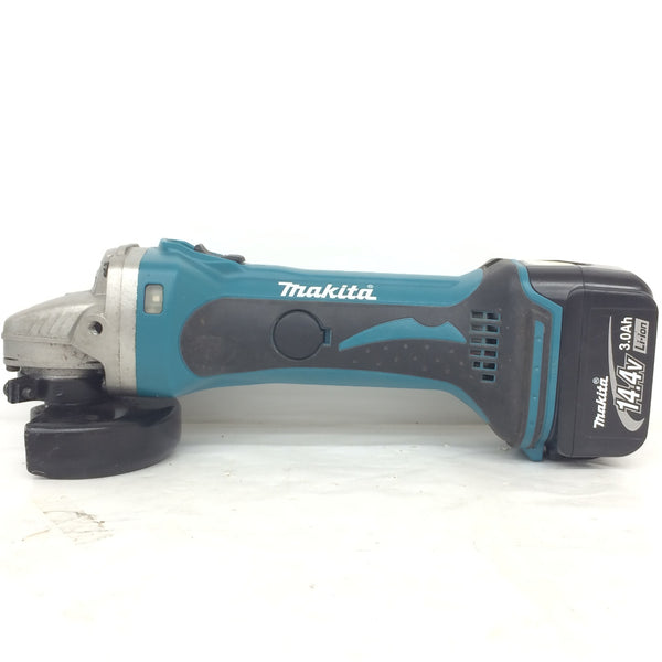 makita (マキタ) 14.4V 3.0Ah 100mm 充電式ディスクグラインダ ケース・充電器・バッテリ1個セット GA400DRF 中古