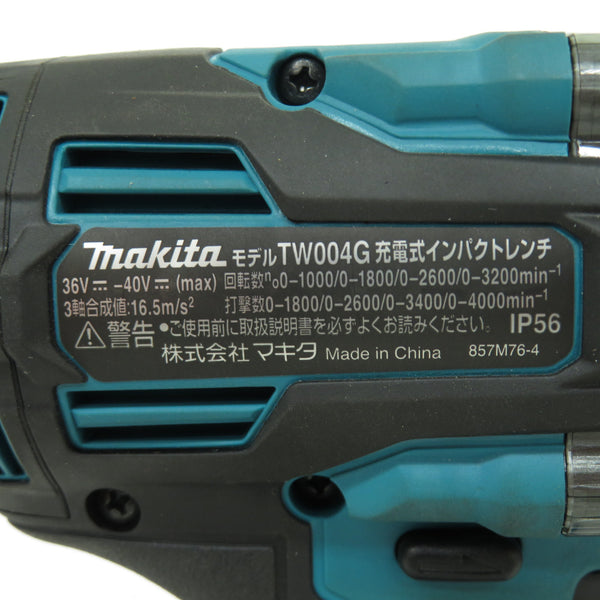 makita (マキタ) 40Vmax対応 12.7mm 充電式インパクトレンチ 本体のみ ケース付 TW004G 中古美品