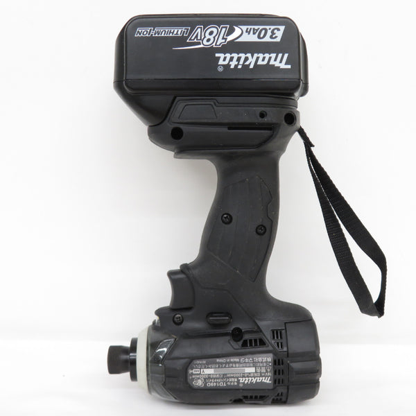 makita (マキタ) 18V 3.0Ah 充電式インパクトドライバ 黒 ケース・充電器・バッテリ2個セット TD149DRFXB 中古美品