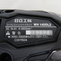 日立工機 HiKOKI ハイコーキ 14.4V 6.0Ah コードレスインパクトドライバ ストロングブラック ケース・充電器・バッテリ2個セット WH14DDL(2LYPK)(B) 中古美品