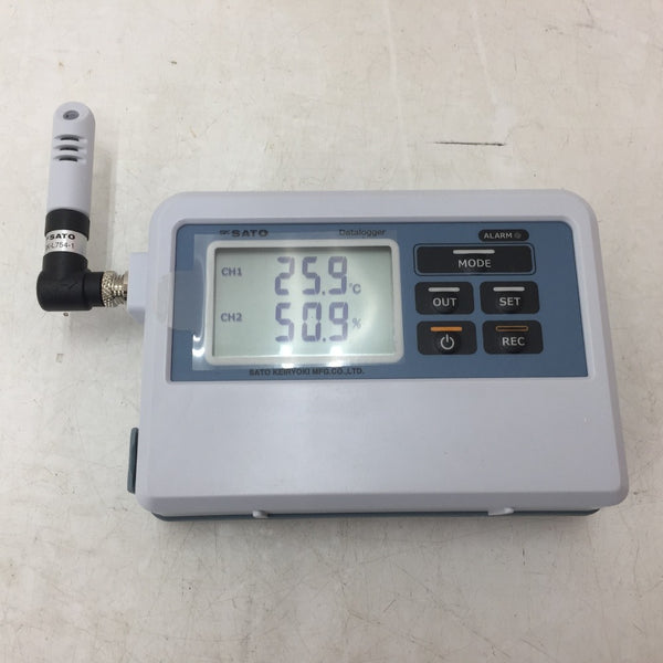 SK SATO 佐藤計量器製作所 温湿度ローガー 記憶計 温湿度一体センサ付 