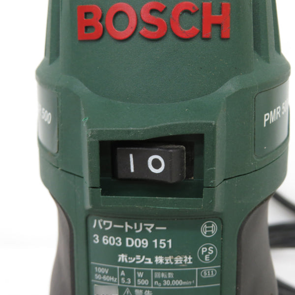 BOSCH (ボッシュ) 100V パワートリマー コレット径6mm ストレートガイド付 PMR500 中古