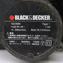 BLACK+DECKER (ブラック＆デッカー) 100V 76×533mm ベルトサンダ ドラッグスターベルトサンダー KA3000 中古