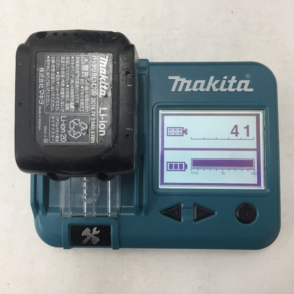 makita (マキタ) 14.4V 3.0Ah 充電式インパクトドライバ 創業100周年限定仕様 ゴールド ケース・充電器・バッテリ2個セット TD137D 中古