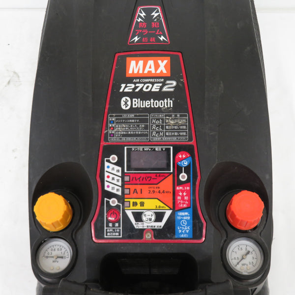 MAX (マックス) エアコンプレッサ 一般圧・高圧対応 11L AK-HL1270E2ブラック AK98411 中古
