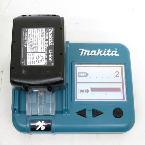 makita (マキタ) 18V 6.0Ah 18mm 充電式ハンマドリル SDSプラス ケース・充電器・バッテリ2個セット HR183DRGX 中古美品