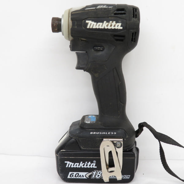 makita (マキタ) 18V 6.0Ah 充電式インパクトドライバ 黒 ケース・充電器・バッテリ2個セット TD172DRGXB 中古