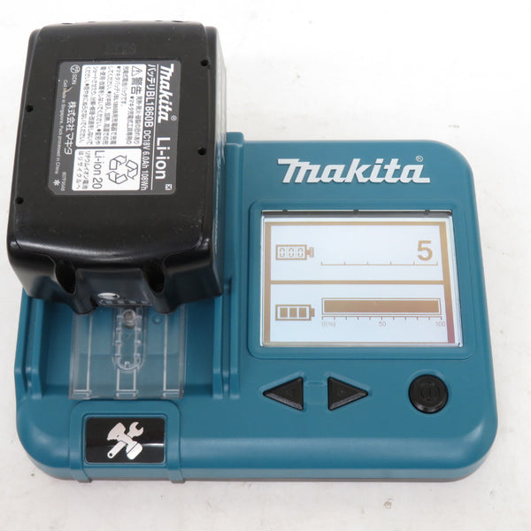 makita (マキタ) 18V 6.0Ah Li-ionバッテリ 残量表示付 雪マーク付 充電回数5回 BL1860B A-60464 中古美品