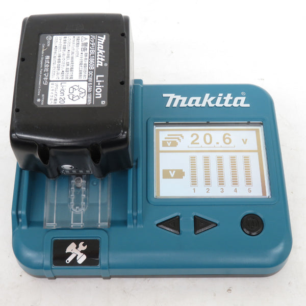 makita (マキタ) 18V 6.0Ah Li-ionバッテリ 残量表示付 雪マーク付 充電回数5回 BL1860B A-60464 中古美品