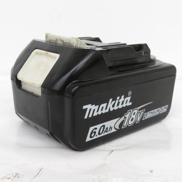 makita (マキタ) 18V 6.0Ah Li-ionバッテリ 残量表示付 雪マーク付 充電回数7回 BL1860B A-60464 中古