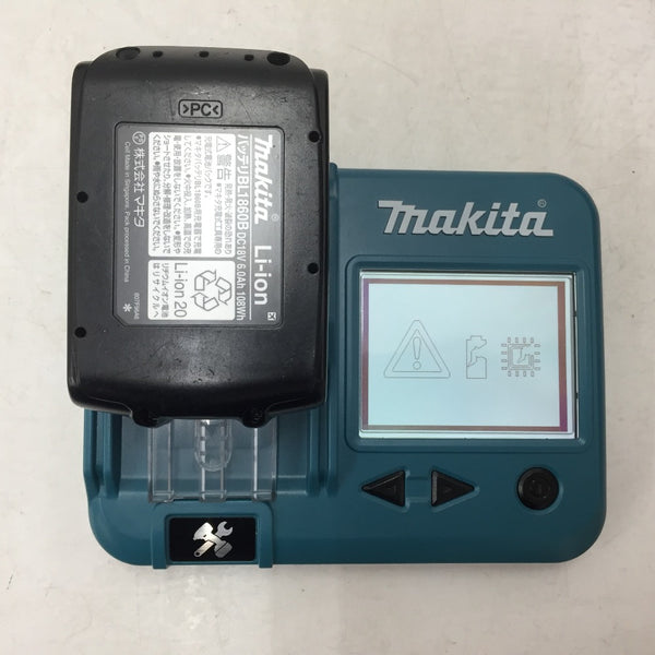 makita (マキタ) 18V 6.0Ah Li-ionバッテリ 残量表示付 雪マーク付 充電回数27回 BL1860B A-60464 中古美品