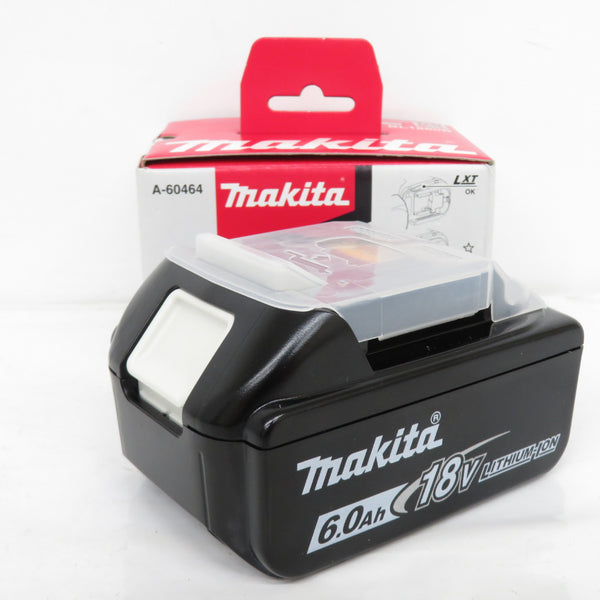 makita (マキタ) 18V 6.0Ah Li-ionバッテリ 残量表示付 雪マーク付 充電回数1回 化粧箱付 BL1860B A-60464 中古美品