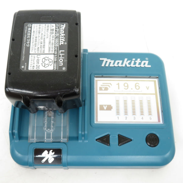 makita (マキタ) 18V 6.0Ah Li-ionバッテリ 残量表示付 雪マーク付 充電回数7回 BL1860B A-60464 中古