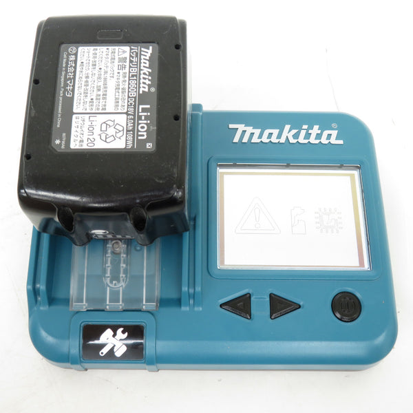 makita (マキタ) 18V 6.0Ah Li-ionバッテリ 残量表示付 雪マーク付 充電回数7回 BL1860B A-60464 中古