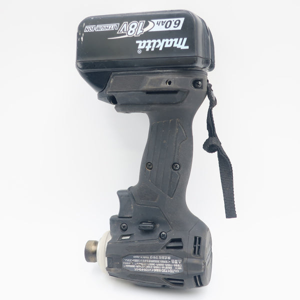 makita (マキタ) 18V 6.0Ah 充電式インパクトドライバ 黒 ケース・充電器・バッテリ2個セット TD172DRGXB 中古