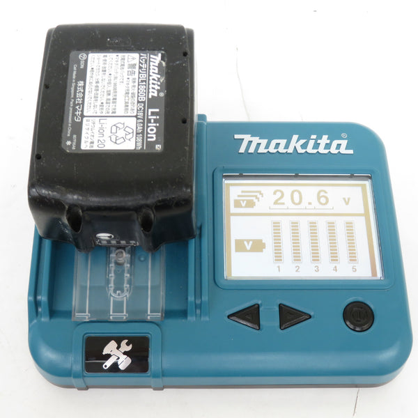 makita (マキタ) 18V 6.0Ah Li-ionバッテリ 残量表示付 雪マーク付 充電回数25回 BL1860B A-60464 中古