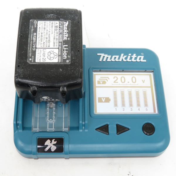 makita (マキタ) 18V 6.0Ah Li-ionバッテリ 残量表示付 雪マーク付 充電回数307回 BL1860B A-60464 中古