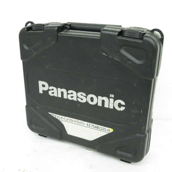Panasonic (パナソニック) 14.4V 4.2Ah 充電マルチインパクトドライバ グレー ケース・充電器・バッテリ2個セット ドリルHighモード切替不可 EZ7548LS2S-H 中古 ジャンク品