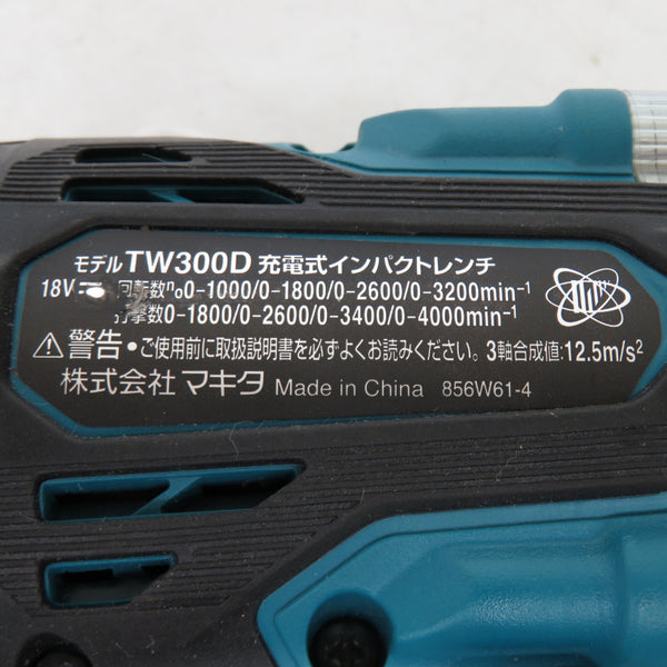 makita (マキタ) 18V対応 12.7mm 充電式インパクトレンチ 本体のみ TW300D 中古美品