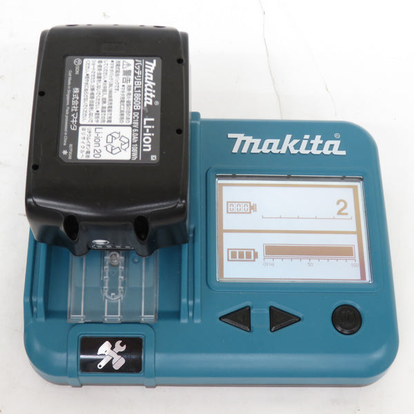 makita (マキタ) 18V 6.0Ah Li-ionバッテリ 残量表示付 雪マーク付 充電回数2回 BL1860B A-60464 中古美品