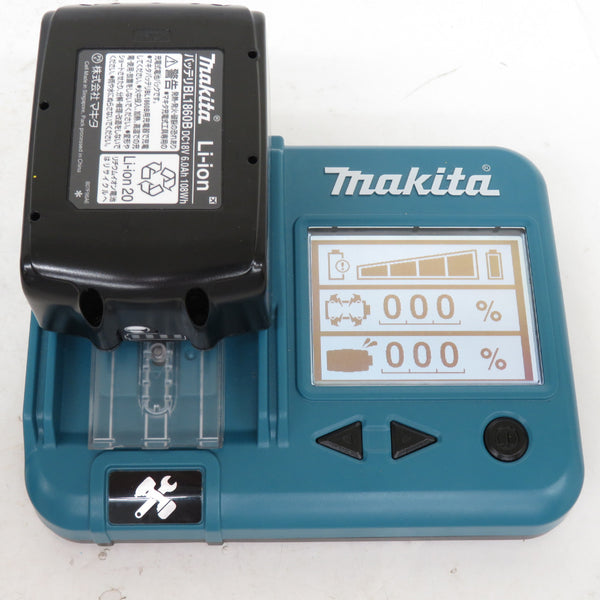 makita (マキタ) 18V 6.0Ah Li-ionバッテリ 残量表示付 雪マーク付 充電回数2回 BL1860B A-60464 中古美品